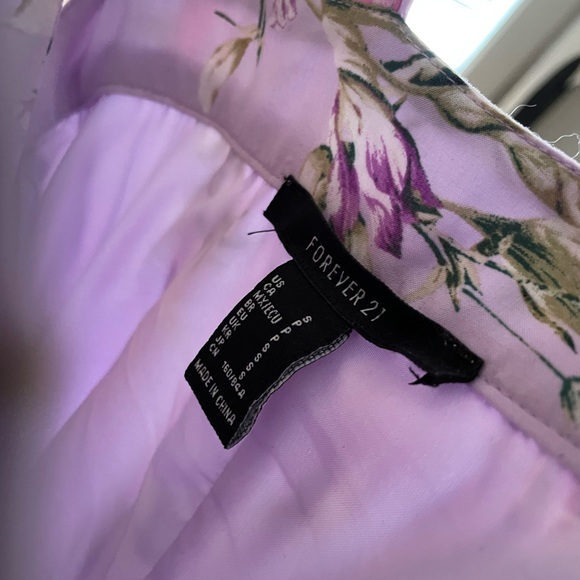 FLORAL PLUNGING V NECK MINI DRESS - Picture 4 of 4